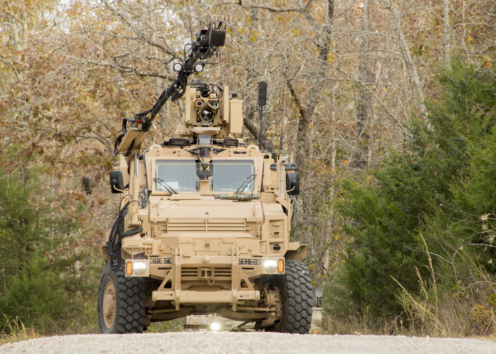 Operational test on the new Multi-Functional Video Display (MVD) for the Medium Mine Protected Vehicle (MMPV) Type II