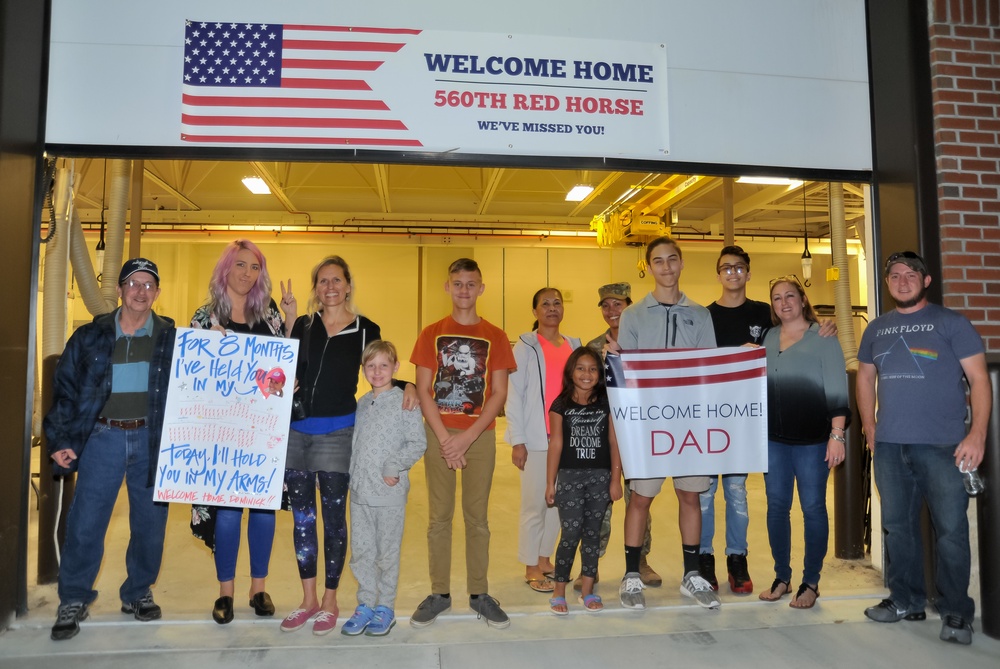 560th Red Horse Returns Home From Deployment