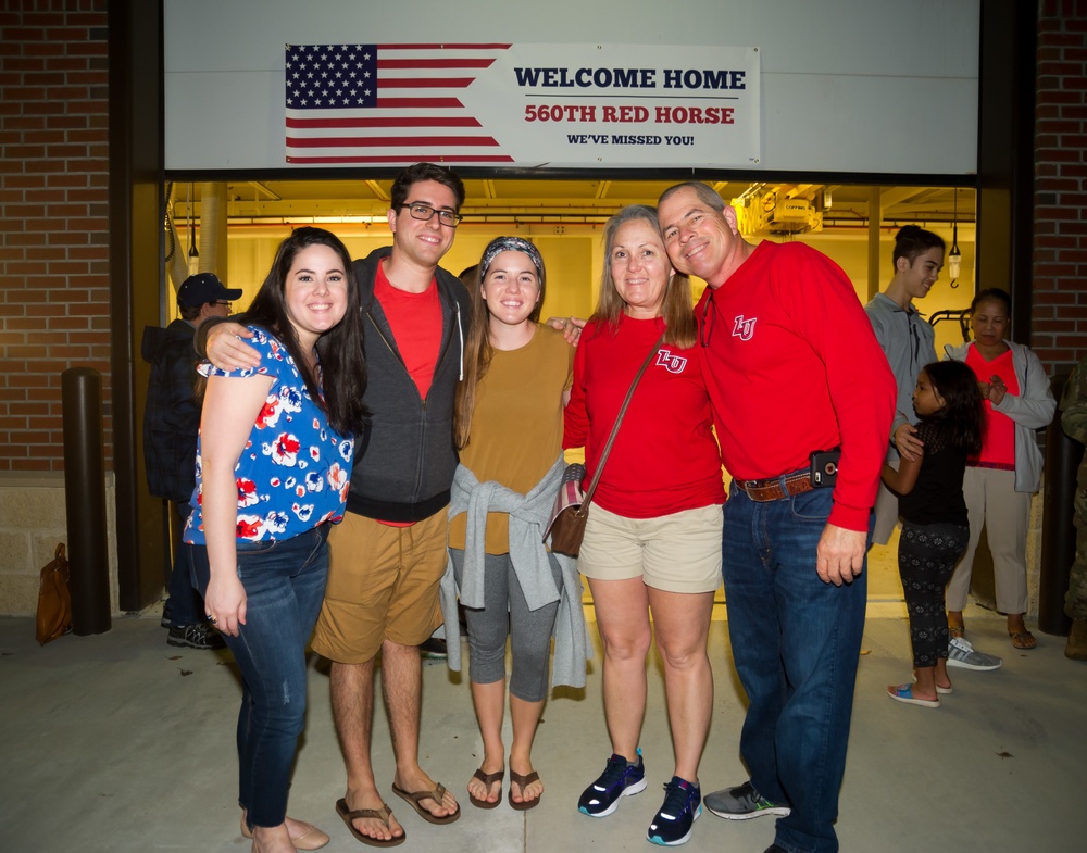 560th Red Horse Returns Home From Deployment