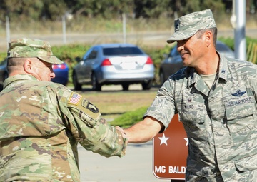 Major General David Baldwin vists 146th Airlift Wing