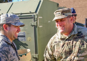 Major General David Baldwin vists 146th Airlift Wing