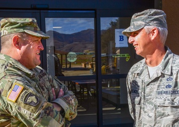 Major General David Baldwin vists 146th Airlift Wing