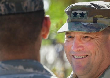 Major General David Baldwin vists 146th Airlift Wing