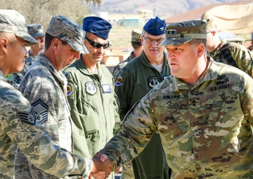 Major General David Baldwin vists 146th Airlift Wing