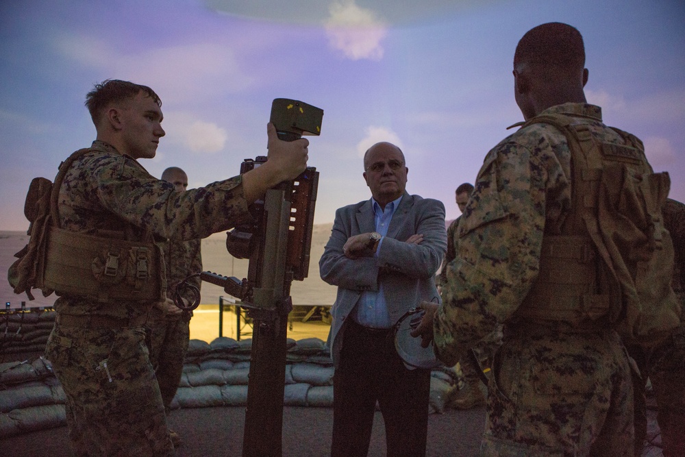 Lt. Gen. Steele (ret) Is Given A Tour of 2d LAAD Simulator