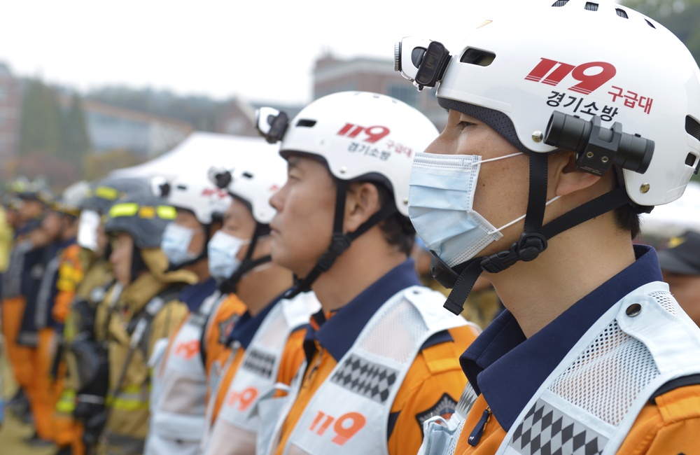 Osan, Korean Emergency Services train together, strengthen commitment