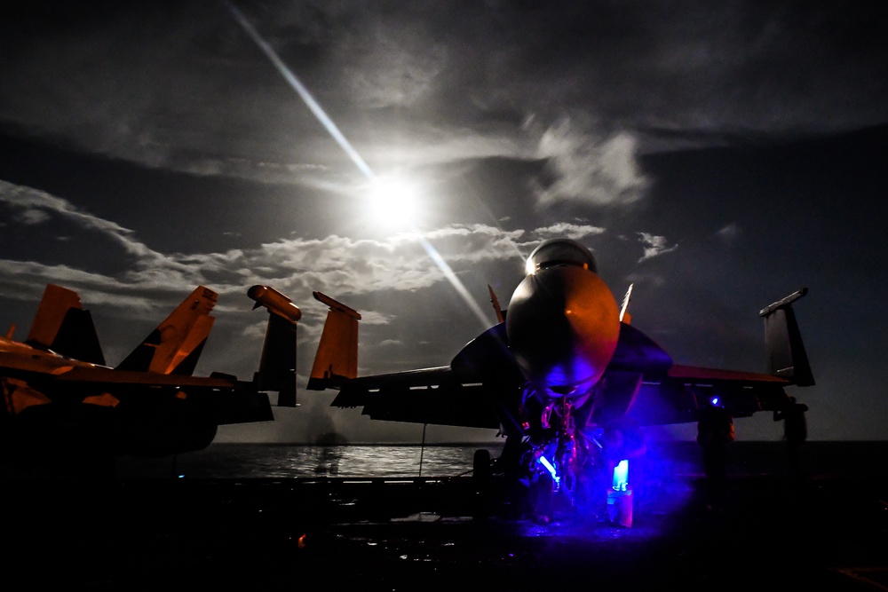 USS Theodore Roosevelt preps for flight ops