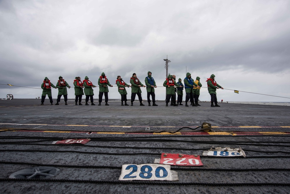 Stennis Conducts a Replenishment-at-Sea