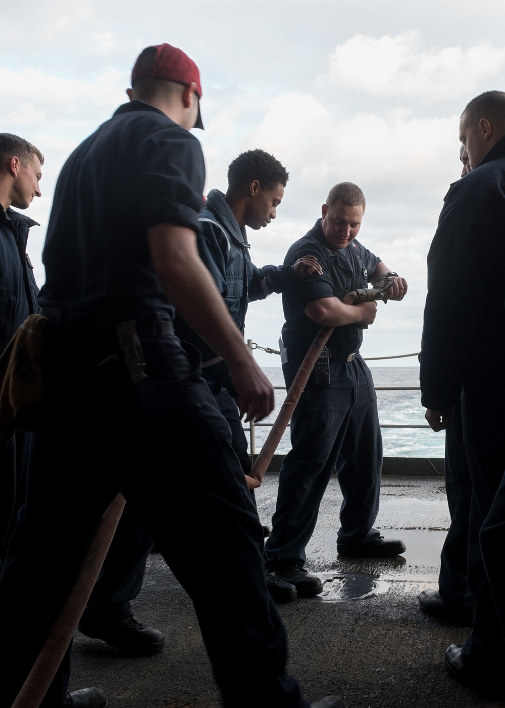 Sailors Conduct Damage Control Training