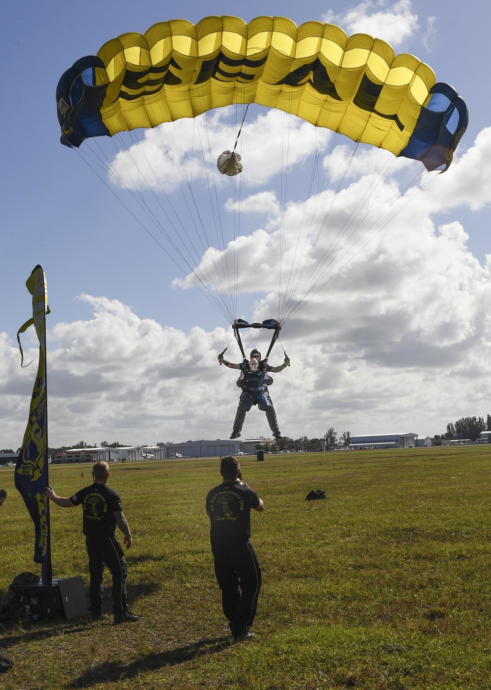 Leap Frogs Perform Tandem Jump with Florida Congressman Brian Mast