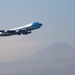 Air Force One takes off from Yokota