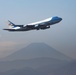 Air Force One takes off from Yokota