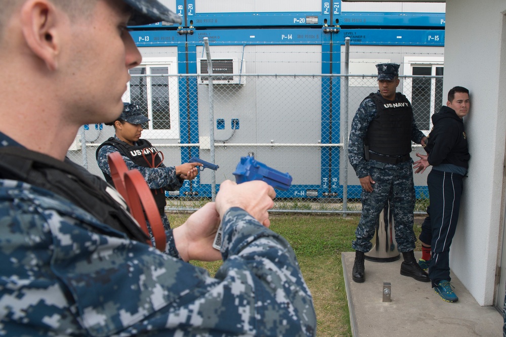 Anti-terrorism force protection USS Bonhomme Richard (LHD 6)
