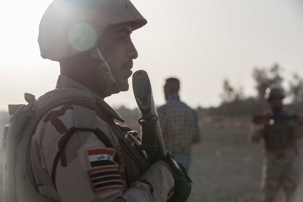 Iraqi Security Forces Conduct Live Fire Exercise