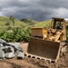 Earthmoving Equipment Sits Staged for USACE Emergency Levee Project, Puerto Rico