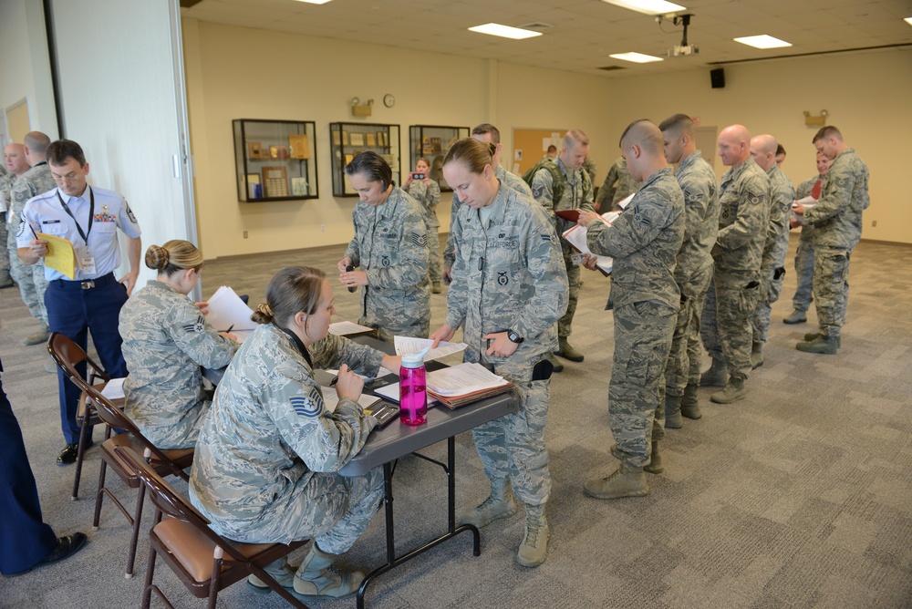 102d Intelligence Wing Security Forces Personnel Prepare to Depart for Puerto Rico