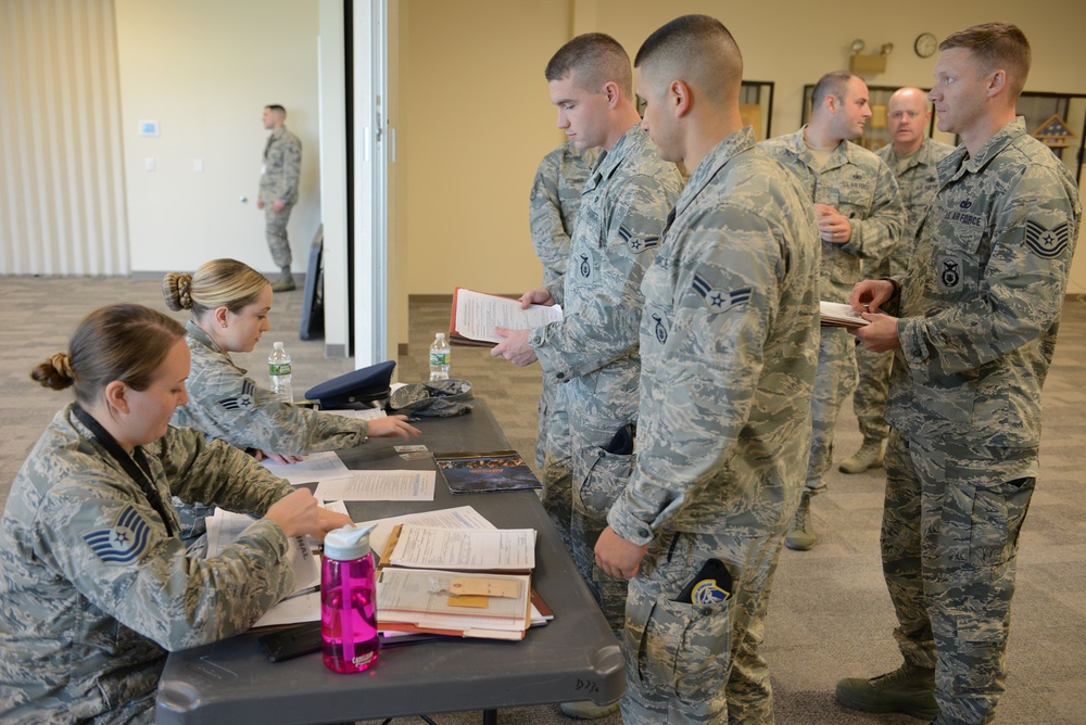 102d Intelligence Wing Security Forces Squadron Personnel Prepare to Depart for Puerto Rico