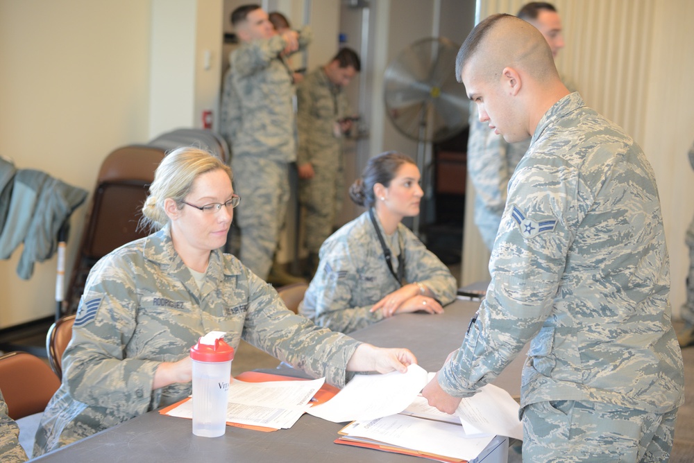 102d Intelligence Wing Security Forces Squadron Personnel Prepare to Depart for Puerto Rico