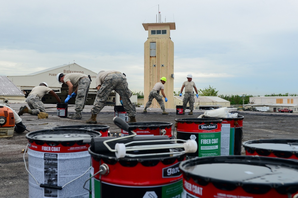 156th Civil Engineering Squadron repair building on Muñiz Air National Guard Base