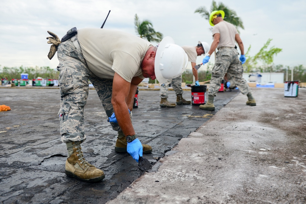 156th Civil Engineering Squadron repair building on Muñiz Air National Guard Base