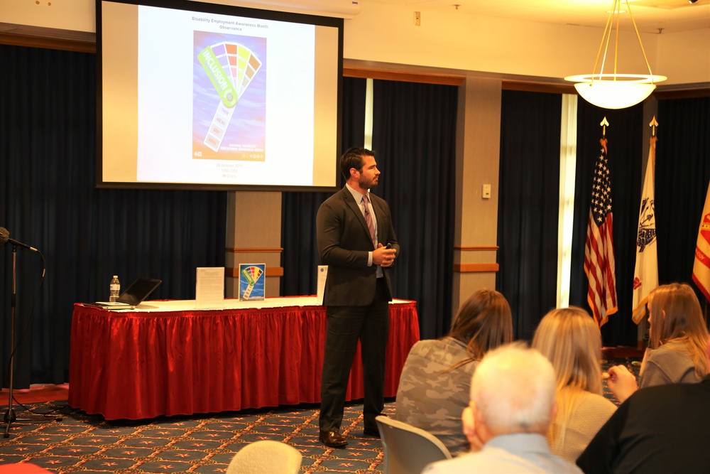 National Disability Employment Awareness Month: Veteran shares lessons learned after becoming disabled during Fort McCoy event