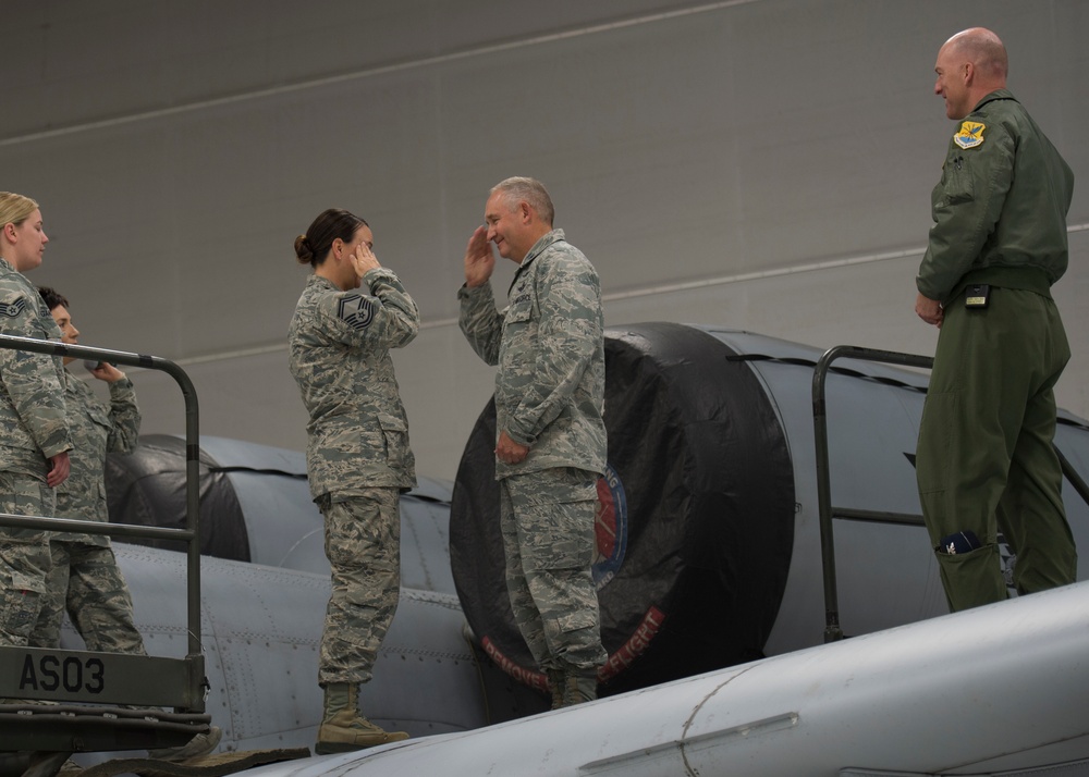 Airmen Coined at All-Call