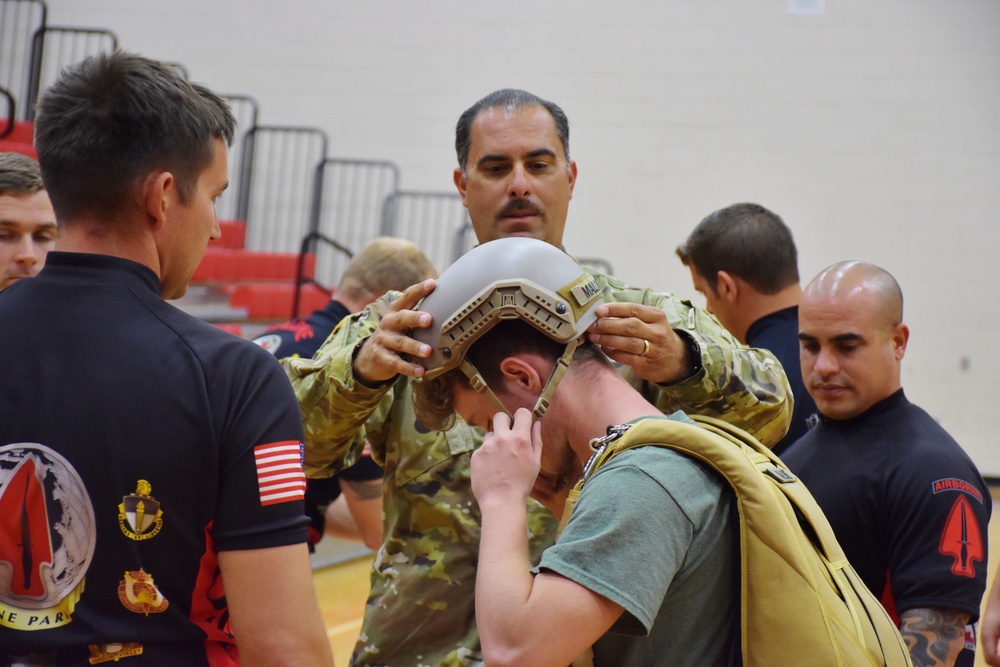 Black Daggers parachute team visits Phoenix area high school