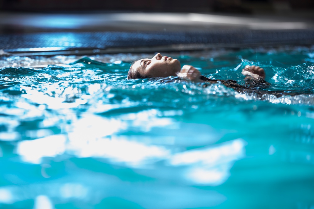 Marine recruits conquer swim qualification on Parris Island