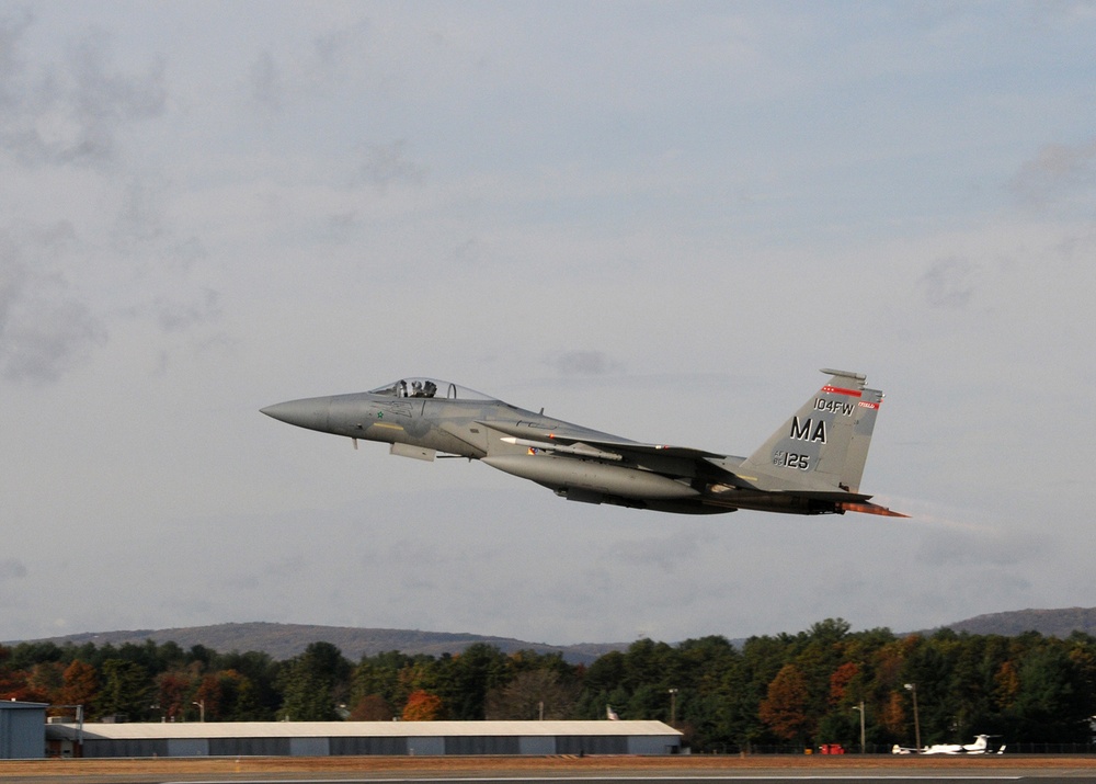 104th Fighter Wing Participates in Large-Force Flying Exercise