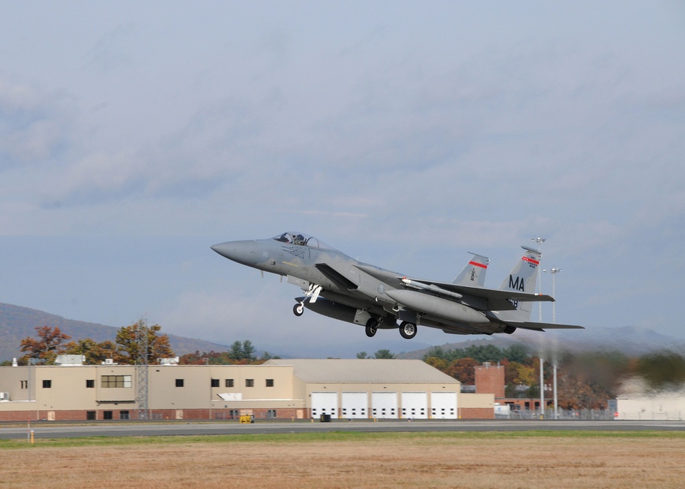 104th Fighter Wing Participates in Large-Force Flying Exercise