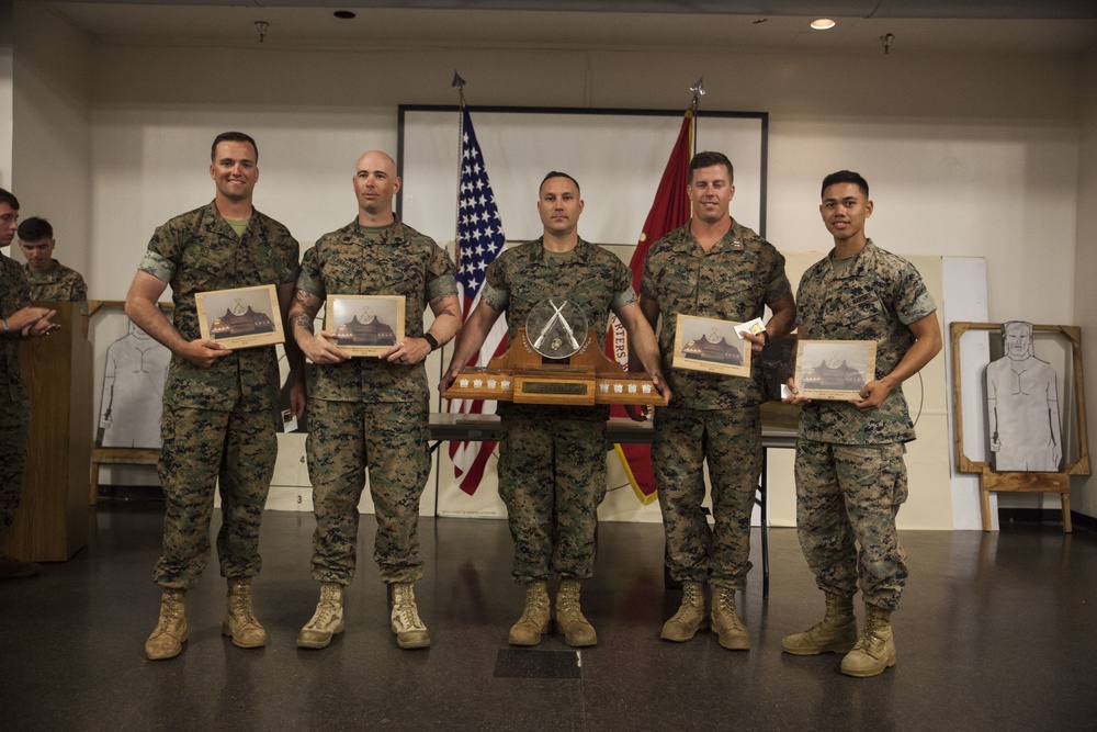 Marine Corps Marksmanship Competition, Pacific, awards ceremony 2017