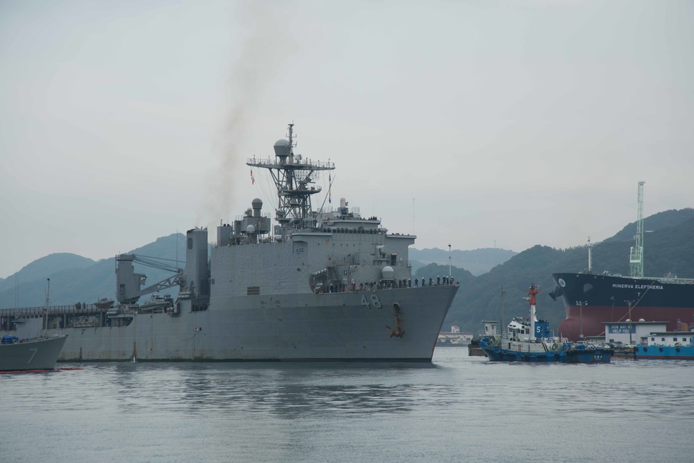 USS Ashland returns to Sasebo after deployment