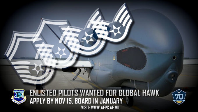 Enlisted RPA pilot opportunity window open for NCOs, SNCO's: Apply before Nov.15 deadline