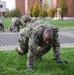 Paratroopers conduct bear crawl during The Brostrom Challenge
