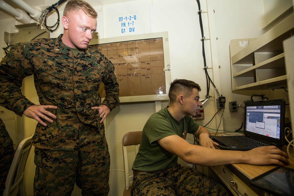 BLT 2/6 Utilizes VBS III Training On USS Iwo Jima