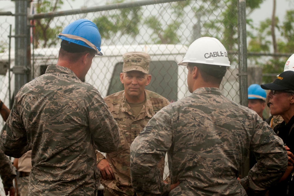 Buchanan Visits Keesler Airmen Helping Puerto Rico Relief Efforts