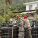 Soldiers supply purified water to Naranjito