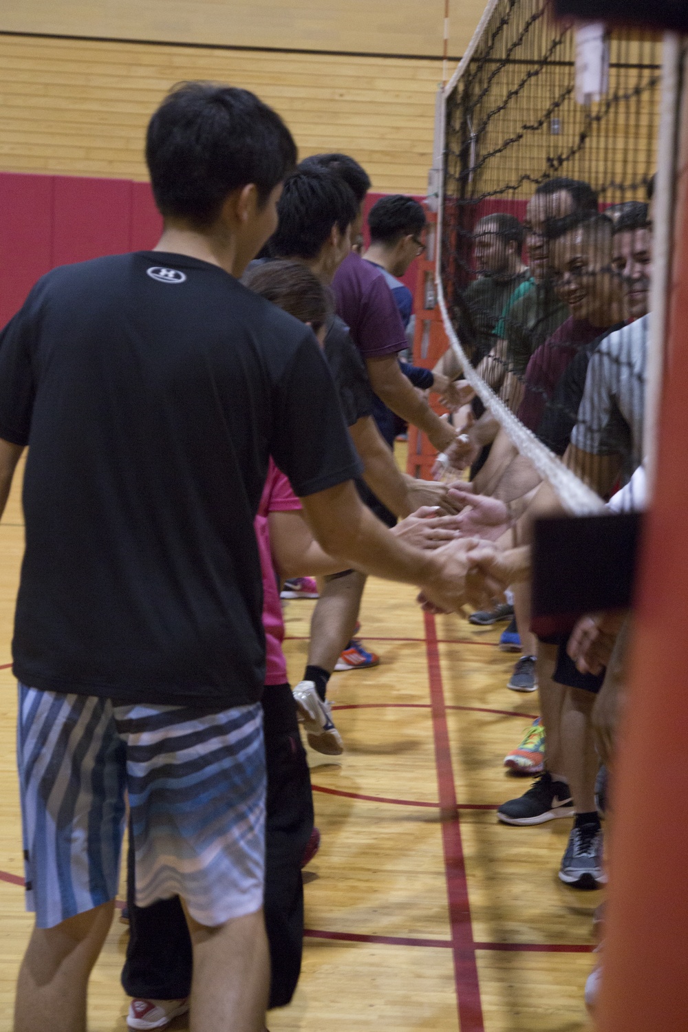 Kitanakagusuku International Friendship Association and Camp Foster compete in a Friendship Volleyball Event