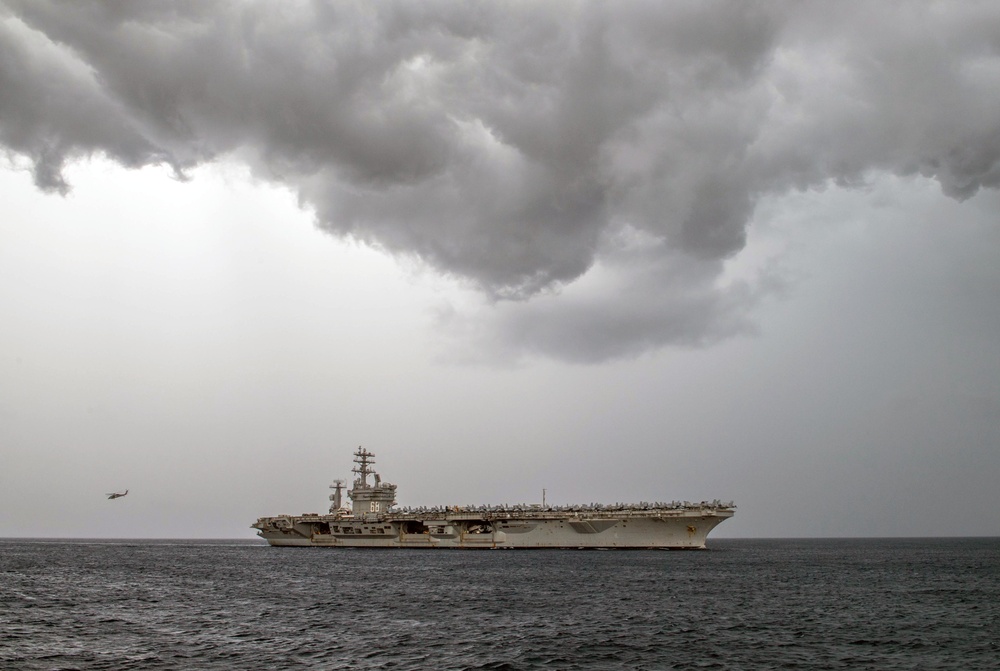 USS Nimitz transits South China Sea