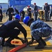 Sailors participate in Damage Control training.