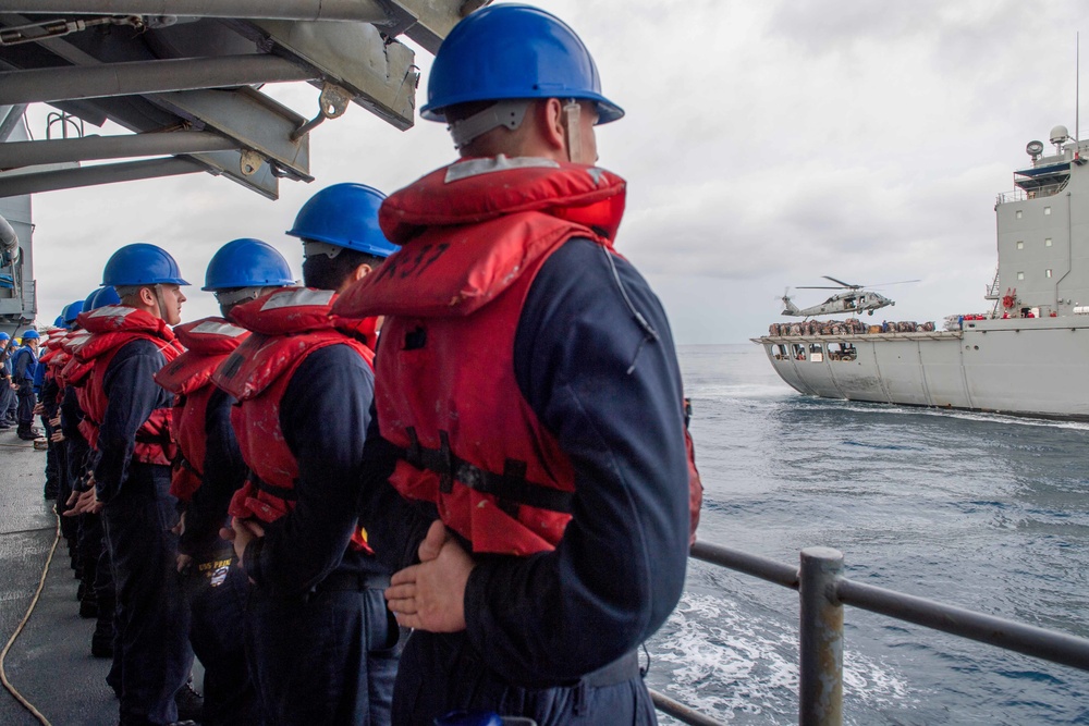 USS Princeton Conducts Replenishment-at-Sea