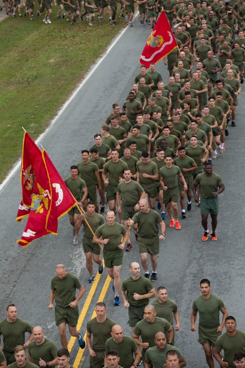 Marines with the 2nd Marine Aircraft Wing Participate in the 242nd Marine Corps Birthday Run