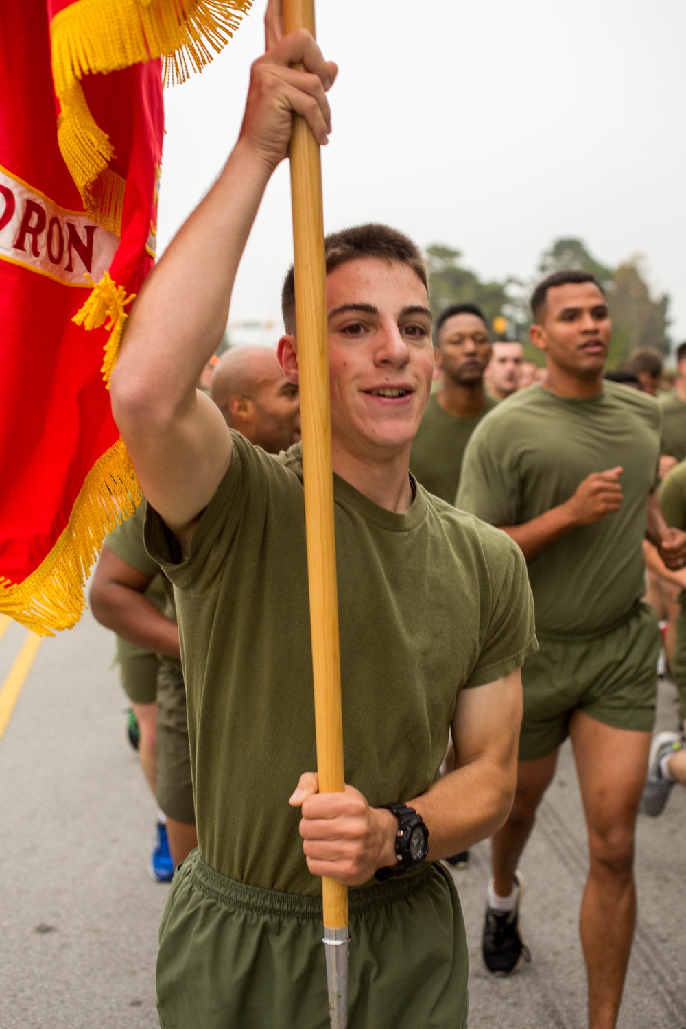 Marines with the 2nd Marine Aircraft Wing Participate in the 242nd Marine Corps Birthday Run