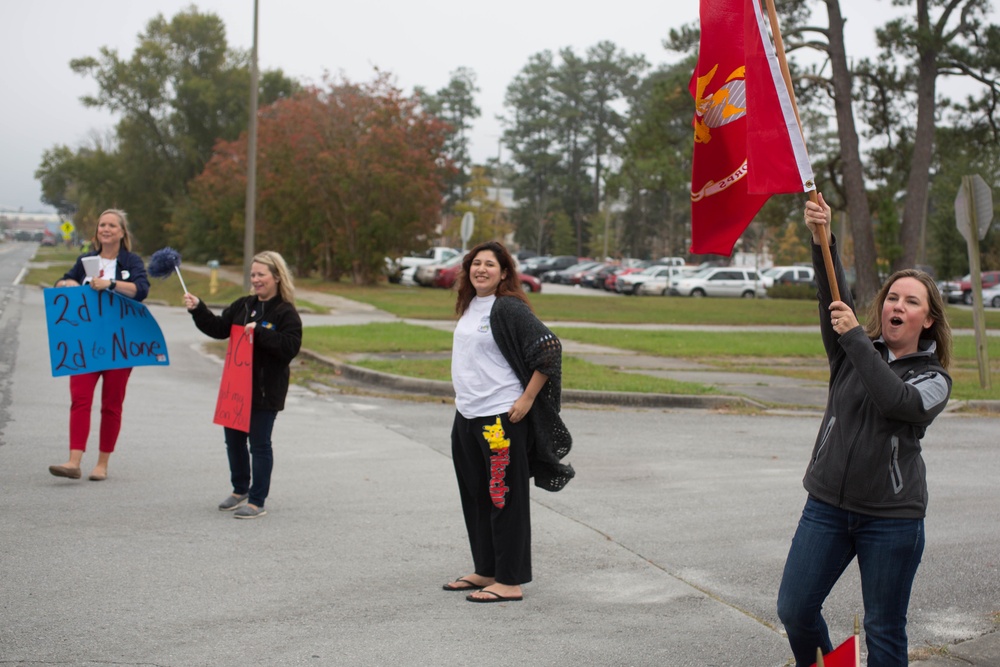 Marines with the 2nd Marine Aircraft Wing Participate in the 242nd Marine Corps Birthday Run