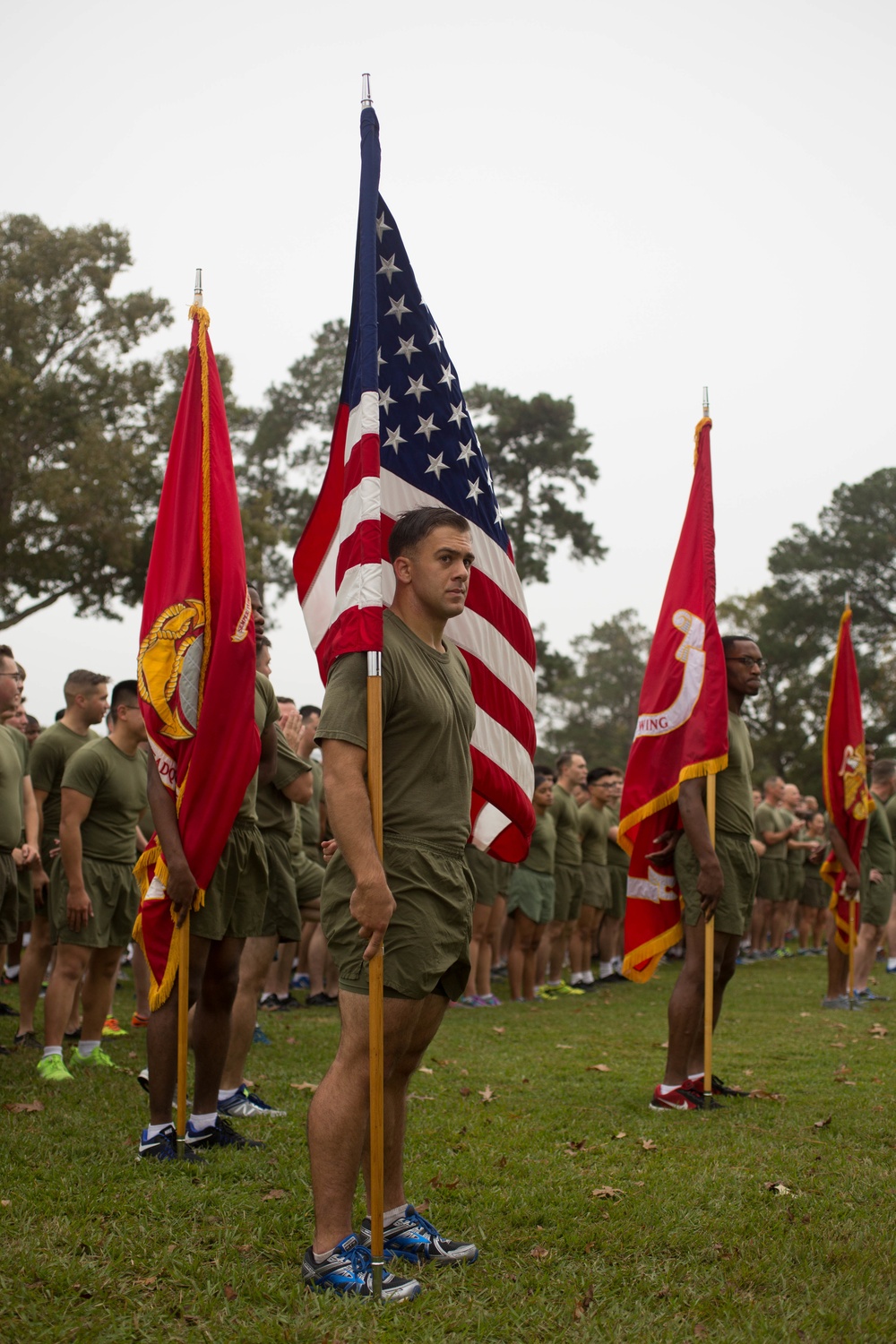 Marines with the 2nd Marine Aircraft Wing Participate in the 242nd Marine Corps Birthday Run