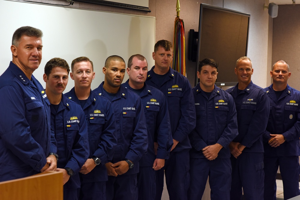 12 Coast Guardsmen receive Navy Combat Action Ribbon
