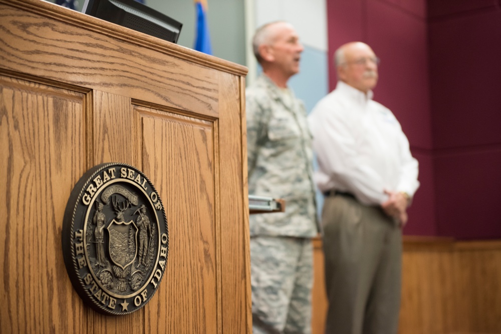 Idaho Distinguished Service Medal presented to Bruce Wright