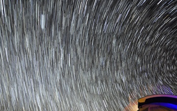 Star trails in Space Command