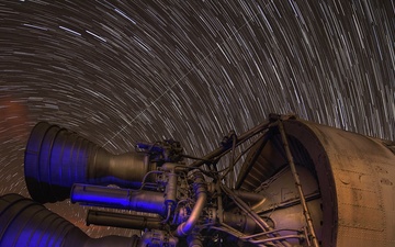 Star trails in Space Command