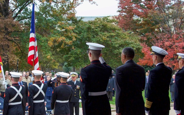 Pentagon Cake Cutting Ceremony